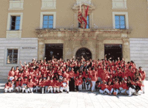 The first chinese colla castellera visits Tarragona