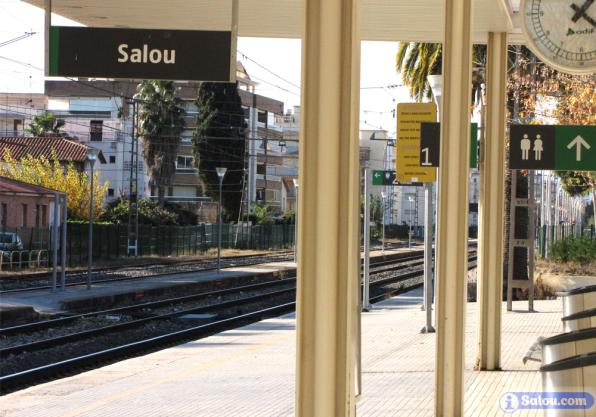 Renfe Station in Salou on the line Barcelona-Tortosa.