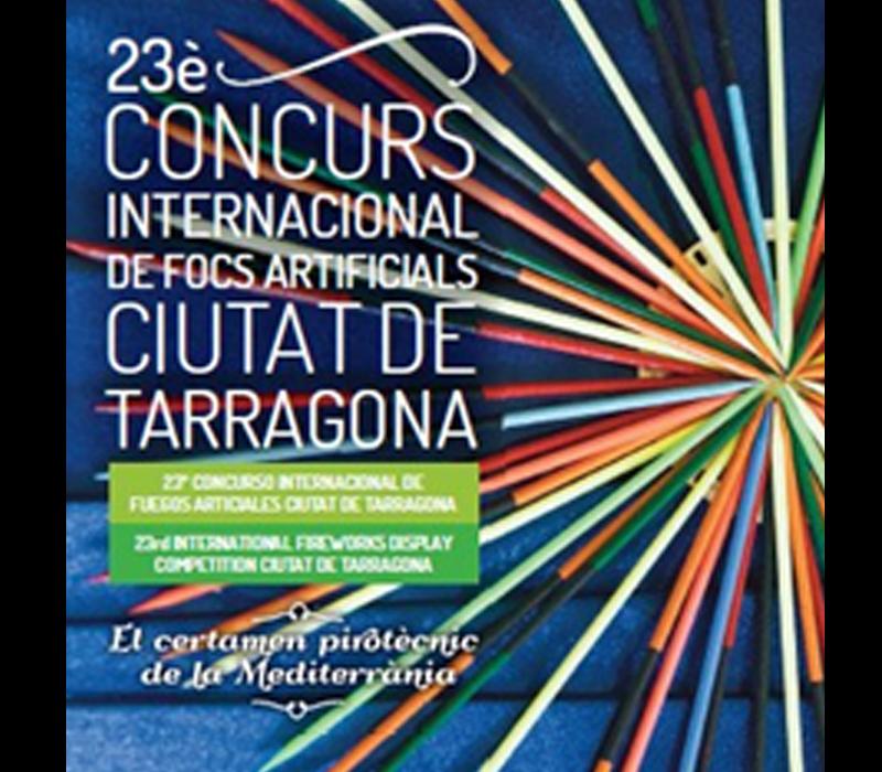 Fireworks Competition in Tarragona, castle.