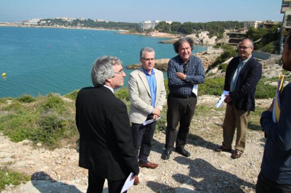 El alcalde, Pere Granados, y los concejales Montagut y Barragán