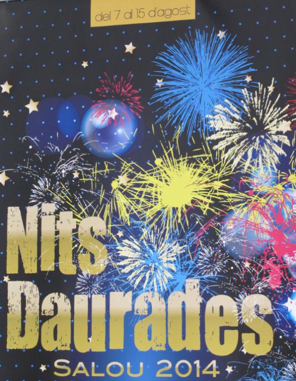 Cartel de las Nits Daurades de Salou 2014