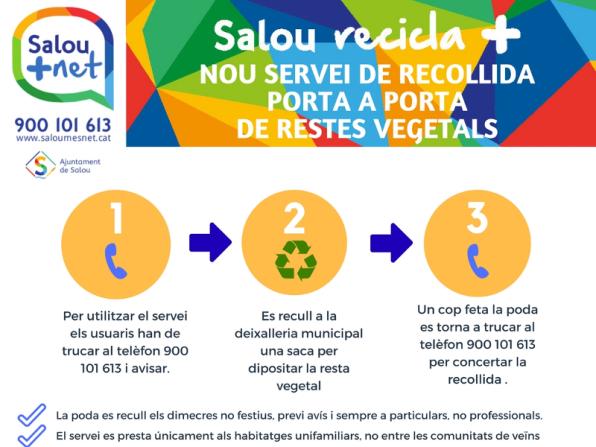 Imagen de la campaña del nuevo servicio de recogida de poda 