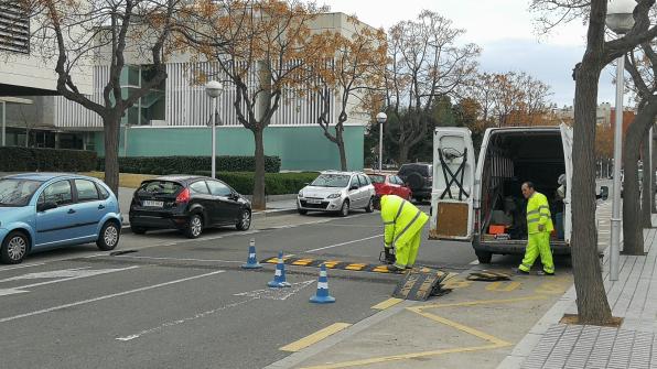 Sustitución de los badenes de reducción de velocidad en Salou