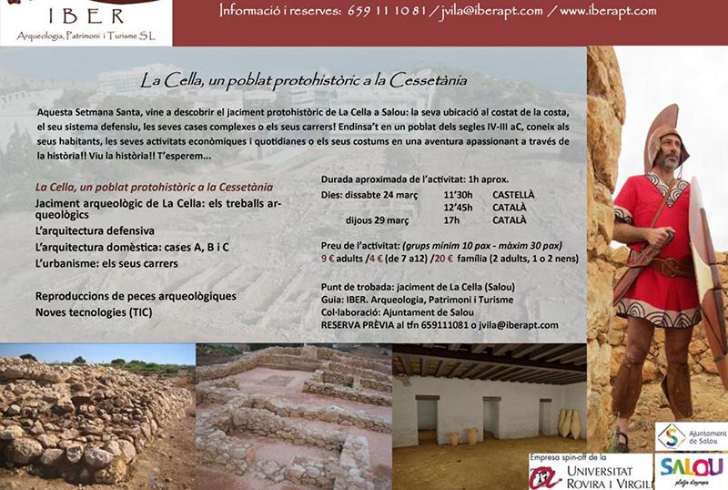 Tr&iacute;ptico de las visitas a La Cella