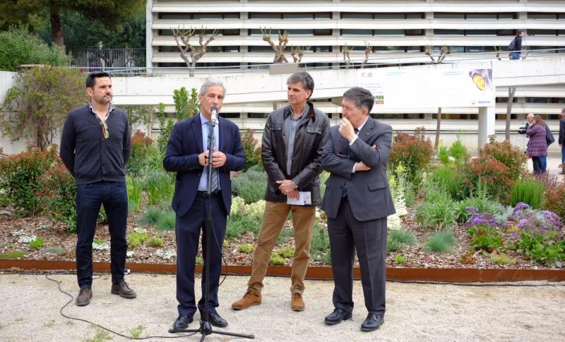 Josep Bertran, de Repsol, y el rector de la URV, en la presentaci&oacute;n.