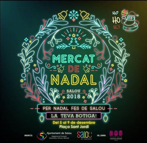 Cartell anunciador del Mercat de Nadal de Salou