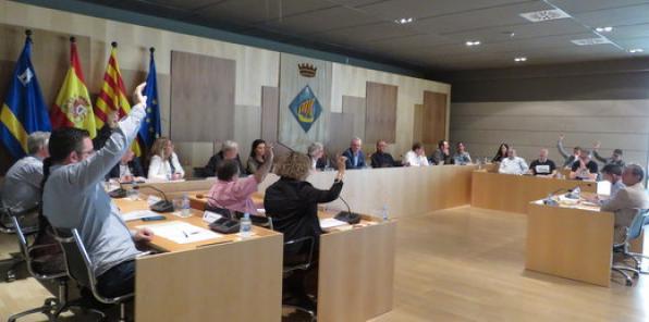 Una imatge del Ple de l'Ajuntament de Salou