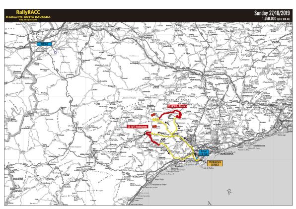 Map 3rd stage Rally 2019