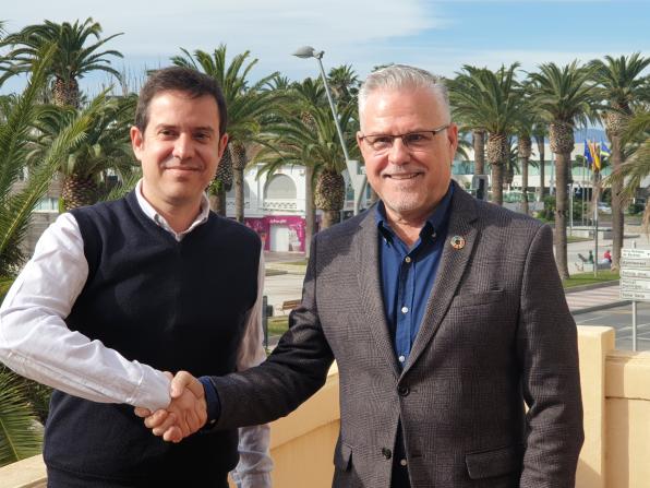 Marc Espasa i l'alcalde de Salou, Pere Granados