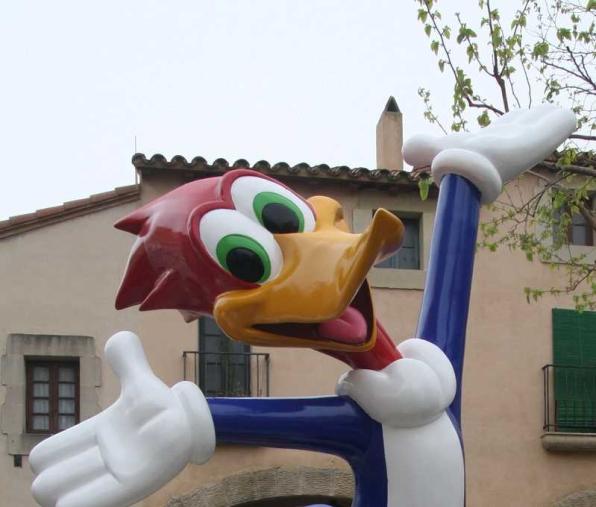 Woody, the mascot of PortAventura World