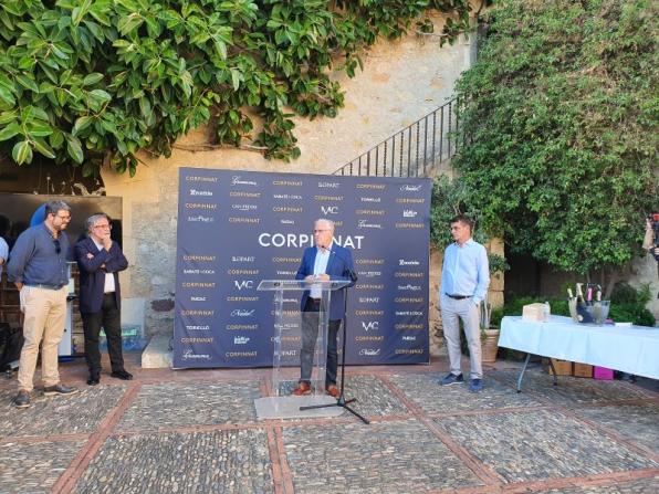 L'alcalde de Salou durant la presentació de Corpinnat