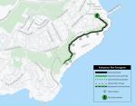 Mapa del nou tram del Camí de Ronda de Salou