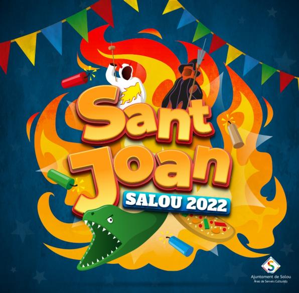 Sant Joan festivities poster 2022 in Salou