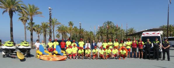 Personal del Servicio de Salvamento y Socorrismo de Salou