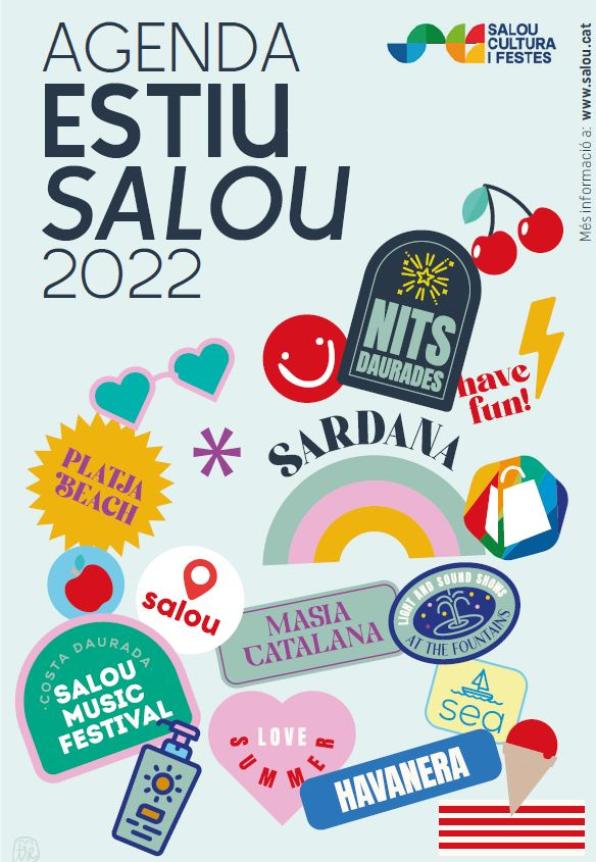 Cartel de la agenda de actividades de verano en Salou