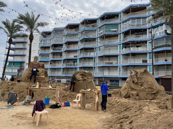 Les escultures de sorra ocuparan uns 200 metres quadrats.