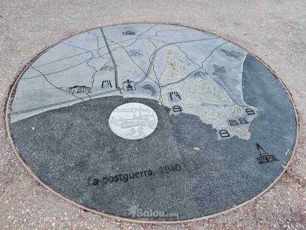 Un dels medallons que explica la història de Salou