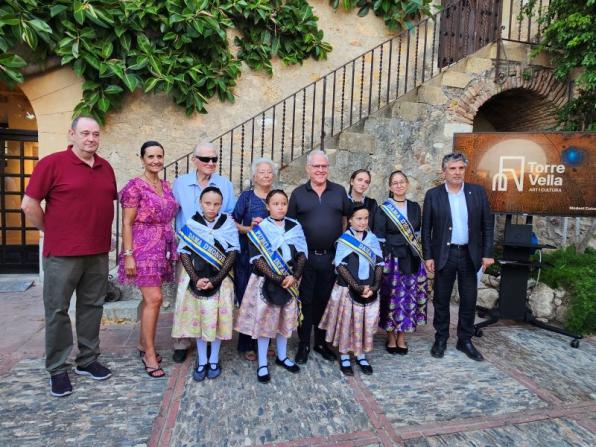 Autoritats en la reobertura de la Torre Vella de Salou