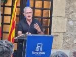 L'alcalde de Salou, Pere Granados, en la reobertura de la Torre Vella