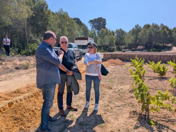 L'alcalde de Salou, Pere Granados, en el Pla del Maset
