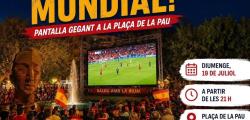 Salou instal&middot;la una pantalla gegant per a la final Espanya-Argentina