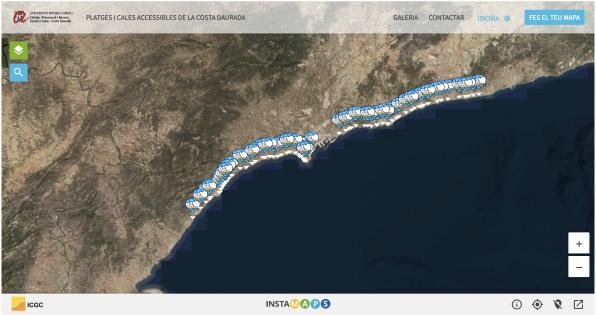 URV launches an interactive accessibility map, Salou