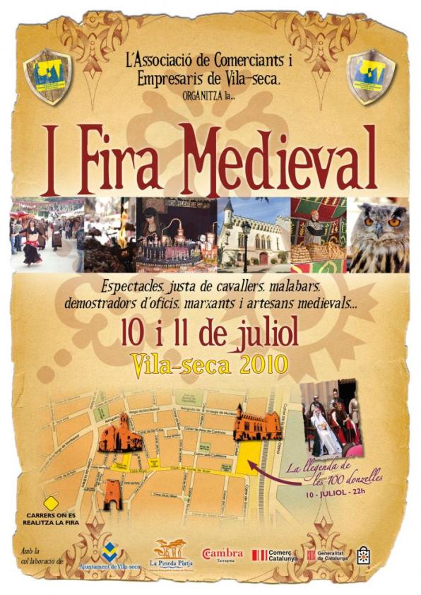 The first Medieval Fair of Vilaseca, 10 and 11 July