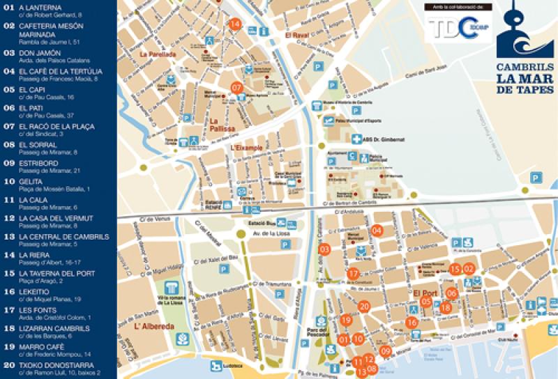 Cambrils s'inundar&agrave; de tapes del 8 al 17 de juny (mapa) 1