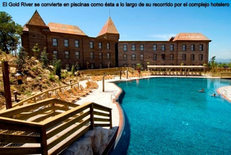 Larry Hagman (JR de Dallas) i Vivky Mart&iacute;n Berrocal inauguren l'Hotel Gold River de PortAventura 9